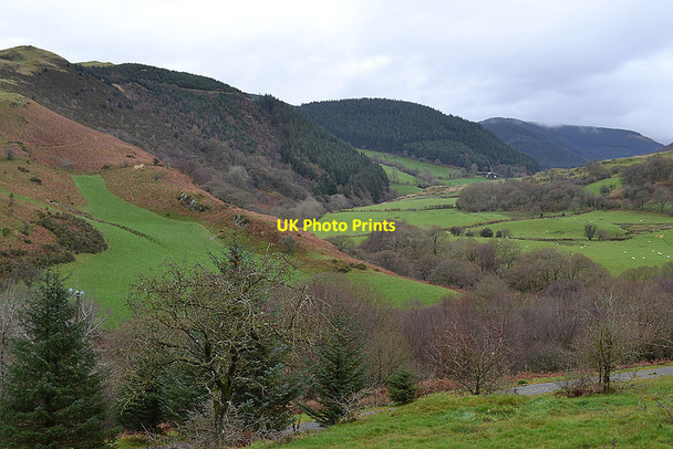 Photo 6"x4" The Mynach valley above Gwar-felin, in December Devil's Bridge\/Pontarfynach c2011