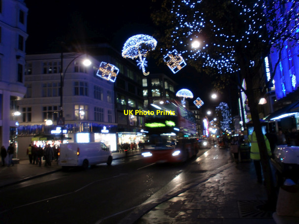 Photo 6"x4" Oxford Street Christmas Lights 2011 Westminster c2011