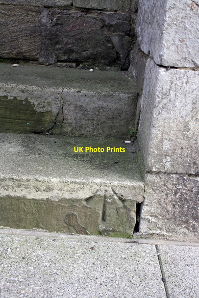 Photo 6"x4" Benchmark on Southernhay Congregational Church step Exeter c2011