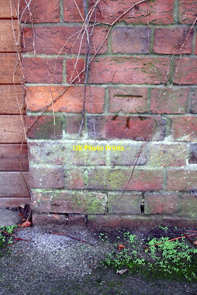 Photo 6"x4" Benchmark on wall near #56 Cockney Hill Churchend\/SU6772 c2011