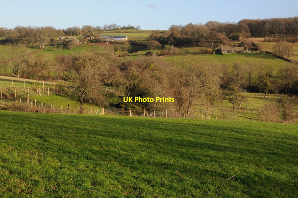 Photo 6"x4" The Escley valley Middle Maes-coed c2011