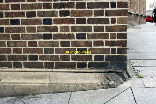 Photo 6"x4" Benchmark on the Telephone Exchange Exeter c2011