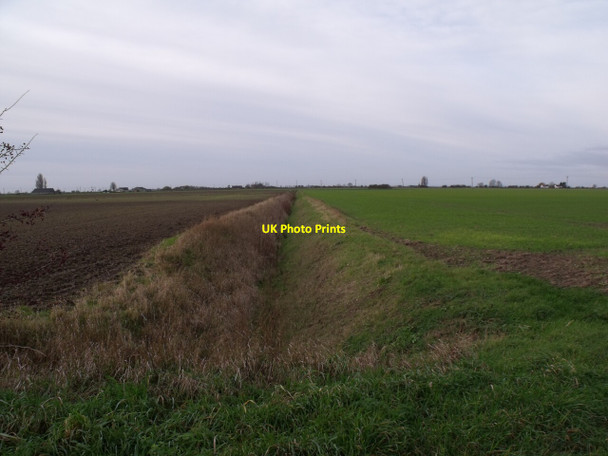 Photo 6"x4" Drain off Sutterton Drove Hedgehog Bridge c2011