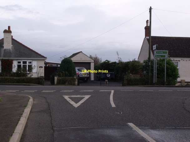 Photo 6"x4" Junction of Littlemoor Lane and the A16 Sibsey Fen Side c2011