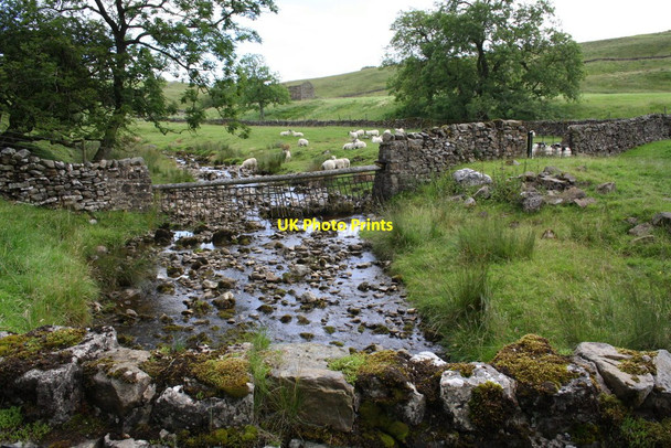 Photo 6"x4" Force Beck from Blean Lane bridge Countersett c2011