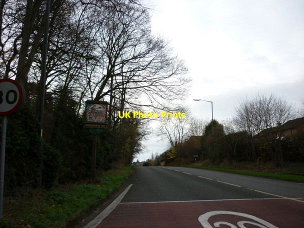 Photo 6"x4" Entering Droitwich Spa on Bromsgrove Road Droitwich c2011