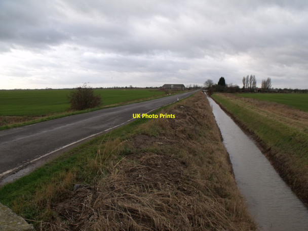 Photo 6"x4" Midville road and drain Midville c2011