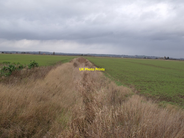 Photo 6"x4" Overgrown Drain off East Fen lane Midville c2011