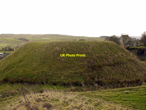 Photo 6"x4" Elsdon motte from the bailey Elsdon\/NY9393 c2011