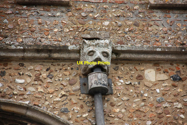 Photo 6"x4" St Mary, Mendlesham - Water spout Mendlesham c2011