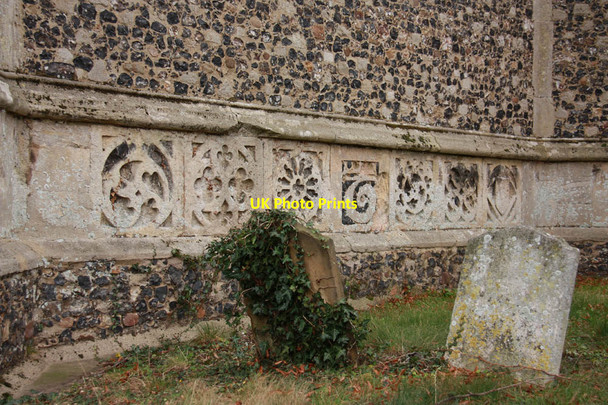 Photo 6"x4" St Mary, Mendlesham - Stonework Mendlesham c2011