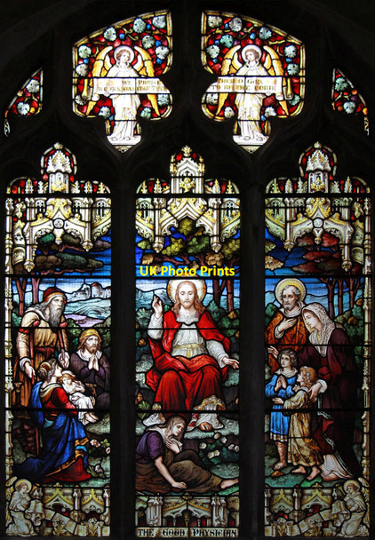 Photo 6"x4" St Mary, Mendlesham - Stained glass window Mendlesham c2011