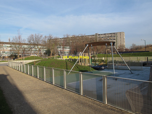 Photo 6"x4" Playground in Burgess Park Camberwell c2011