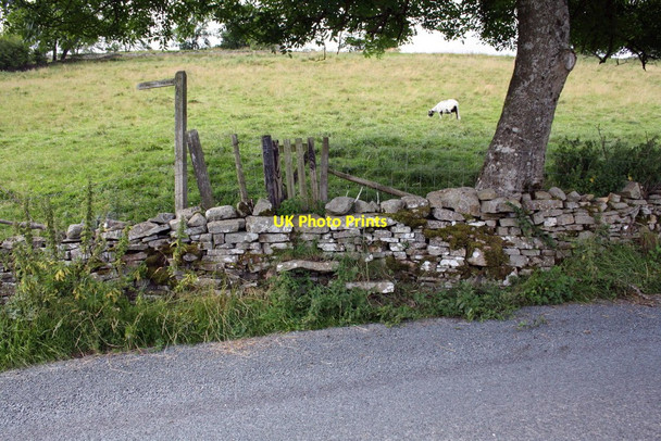 Photo 6"x4" Footpath stile on Marsett Lane Countersett c2011