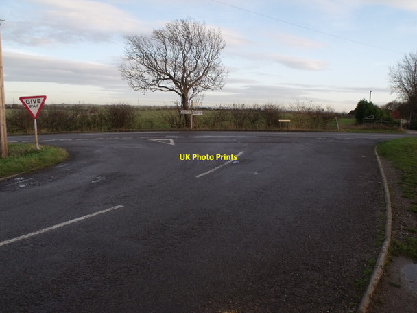 Photo 6"x4" Road Junction on Grange Lane at Askerton Hill Askerton Hill c2011