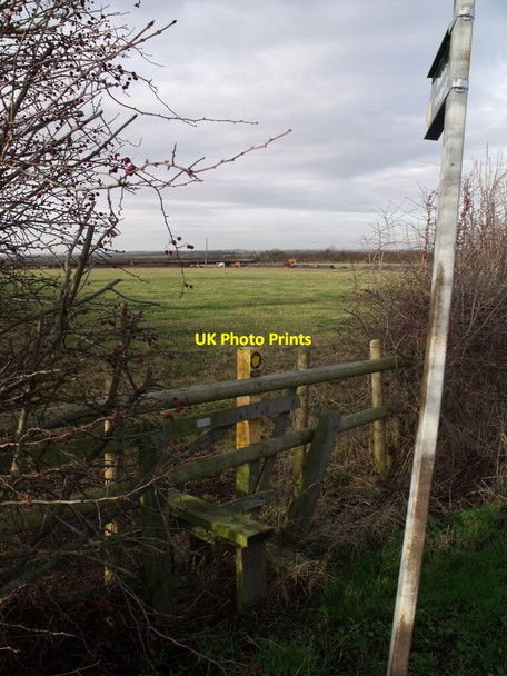 Photo 6"x4" Footpath across the fields Normanton\/SK8140 c2011