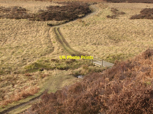 Photo 6"x4" Path crossing the Hopehead Burn Hopehead Burn c2011