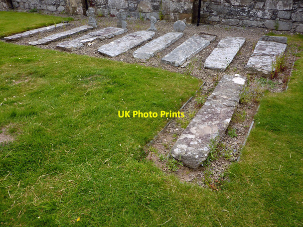 Photo 6"x4" Medieval grave markers at Strata Florida abbey Strata Florida c2011