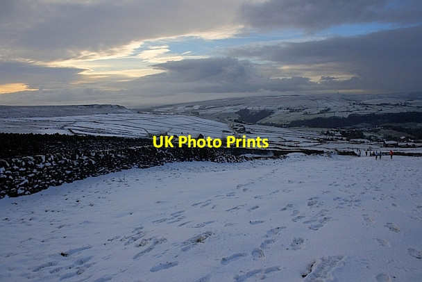 Photo 6"x4" View South Along the Valley Chiserley c2011