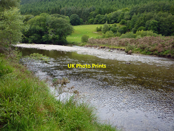 Photo 6"x4" Afon Ystwyth from Grogwynion Nature Reserve Llanafan c2011