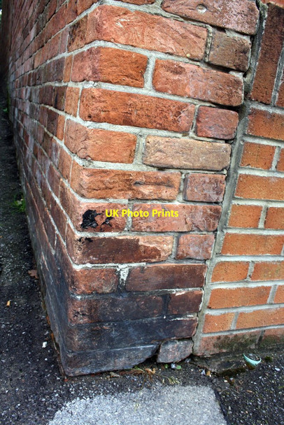 Photo 6"x4" Benchmark on wall of #50 Sterte Road Poole\/SZ0191 c2011