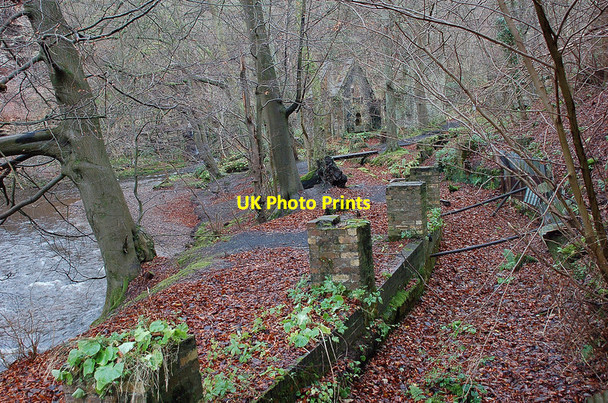 Photo 6"x4" Old mill lade, Roslin gunpowder mills Auchendinny c2011