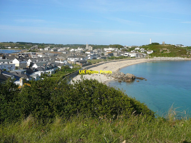 Photo 6"x4" View to Porth Cressa Beach, Hugh Town Hugh Town c2011