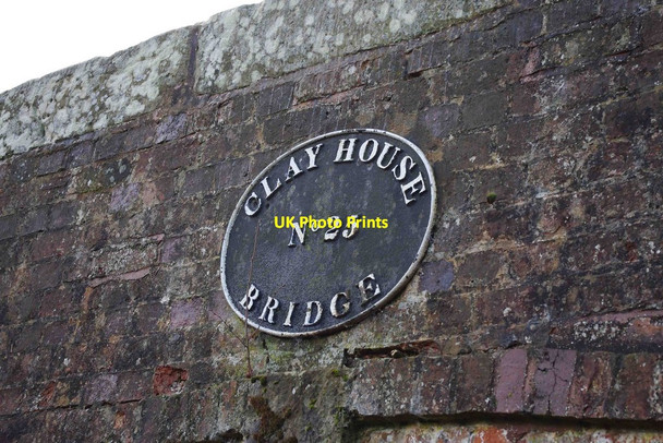 Photo 6"x4" Name plaque on Clay House Bridge near Caunsall Caunsall c2011
