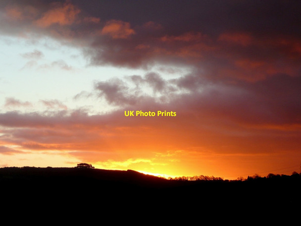 Photo 6"x4" May Hill; December sunrise 2 Bromsash c2011