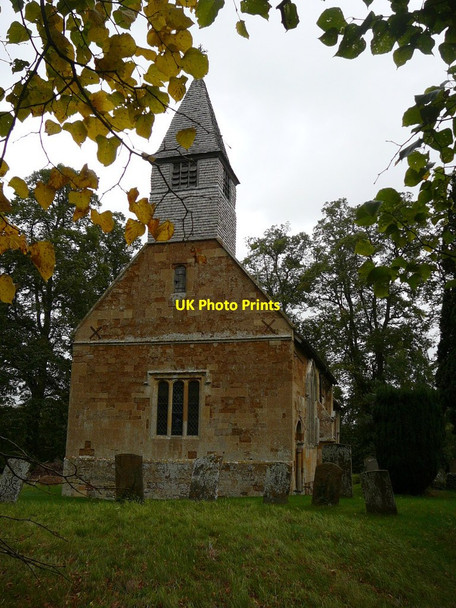 Photo 6"x4" The isolated church at Whitchurch Alderminster c2011