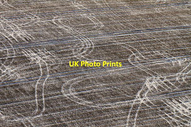 Photo 6"x4" Stubble field patterns Faughill c2011