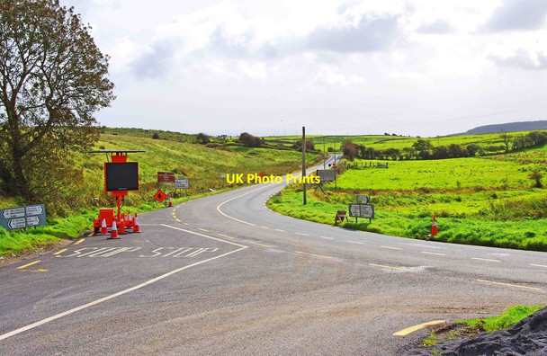 Photo 6"x4" Junction of R476 and R480 roads, near Kilfenora, Co. Clare Killinaboy c2011