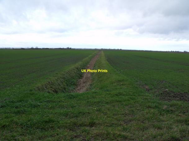 Photo 6"x4" Drain west from Short Drove Gosberton Clough c2011