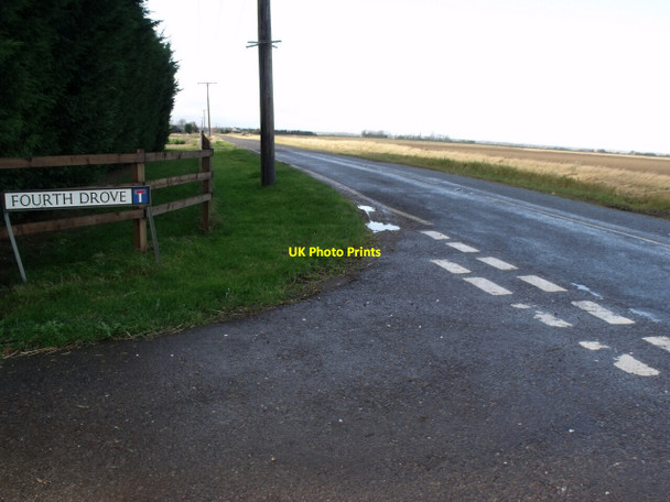 Photo 6"x4" Junction of Fourth Drove and High Fen (B1397) Gosberton Clough c2011