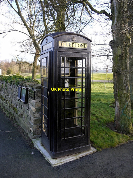 Photo 6"x4" Telephone Box, Close House Golf Course Houghton\/NZ1266 c2011