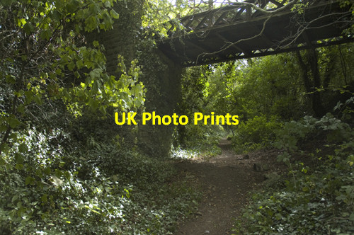 Photo 6"x4" Bridge over the line of the Cowbridge & Aberthaw Railway East Aberthaw c2006