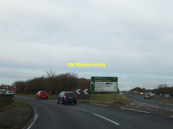 Photo 6"x4" A419 junction onto A420 Swindon\/SU1685 c2011