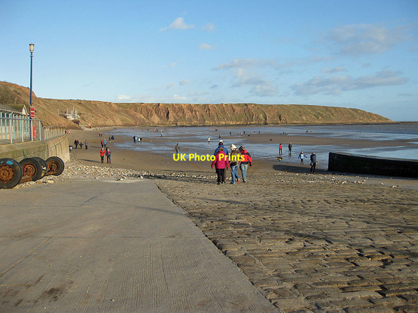 Photo 6"x4" On Coble Landing in December Filey c2011