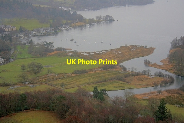 Photo 6"x4" Waterhead and Lake Windermere Ambleside c2011