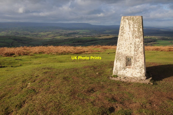 Photo 6"x4" Trig point on Garway Hill Garway Hill c2012
