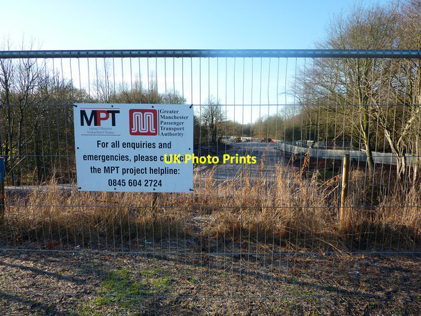Photo 6"x4" Route of the Metrolink extension between the River Mersey and Sale Water Park Stretford\/SJ7994 c2011