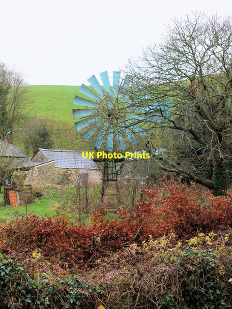 Photo 6"x4" Old wind-pump Long Bredy c2012