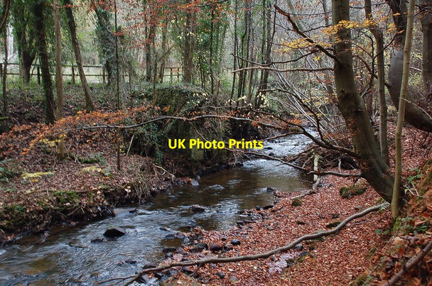Photo 6"x4" Remains of a dam at Stobsmill Gunpowder Works Arniston\/NT3461 c2011
