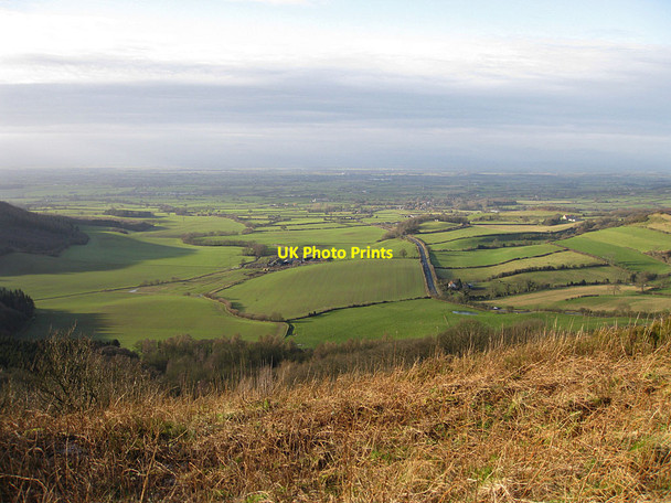 Photo 6"x4" View over Happy Valley and Hood Grange Cold Kirby c2012