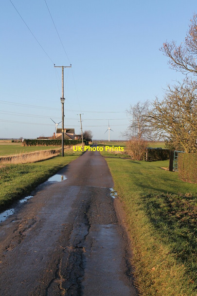 Photo 6"x4" South Drove or Ing Road, towards The Haven Northorpe\/TF2036 c2012