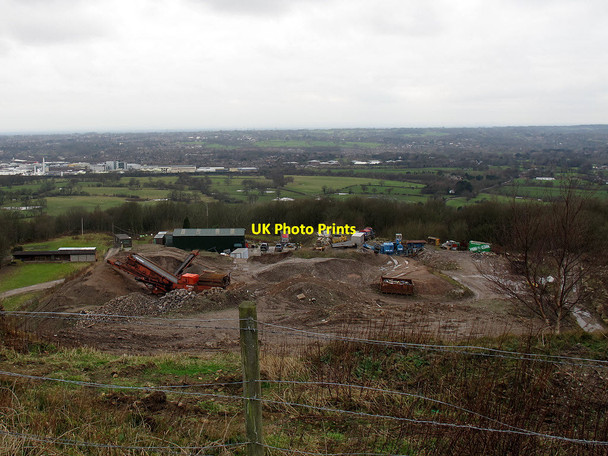 Photo 6"x4" Quarry workings on Kerridge Hill Bollington c2011