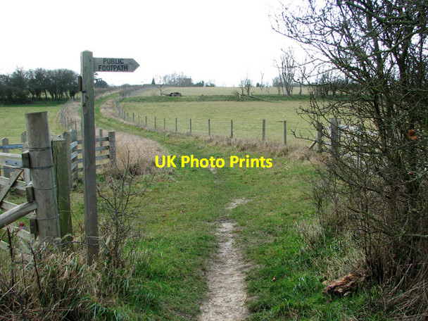 Photo 6"x4" Public footpath to Little Wenham Little Wenham c2012