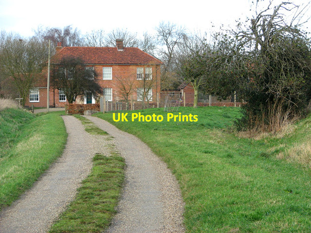 Photo 6"x4" The lane to Burstall Hall Burstall c2012