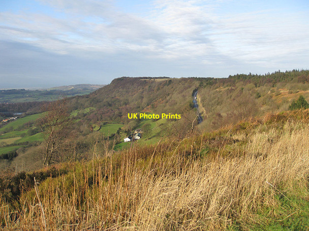 Photo 6"x4" Traffic toiling up Sutton Bank Cold Kirby c2012