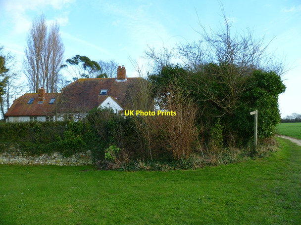 Photo 6"x4" Footpath detours around houses east of Bosham Bosham c2012